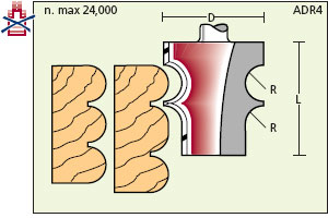 Variabelprofilfräser HW Z=2