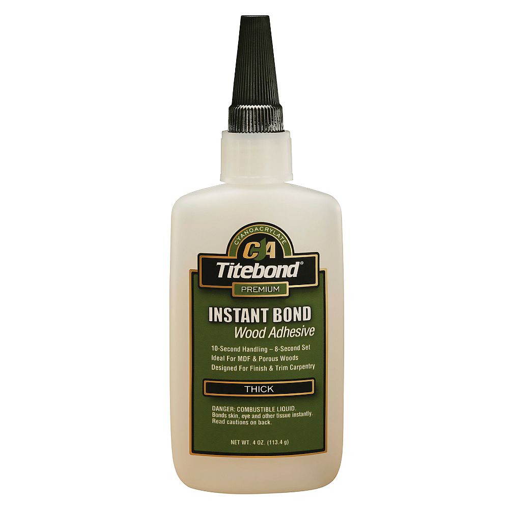 Titebond Sekundenkleber für Holz – Instant Bond THICK Dickflüssig 59 ml