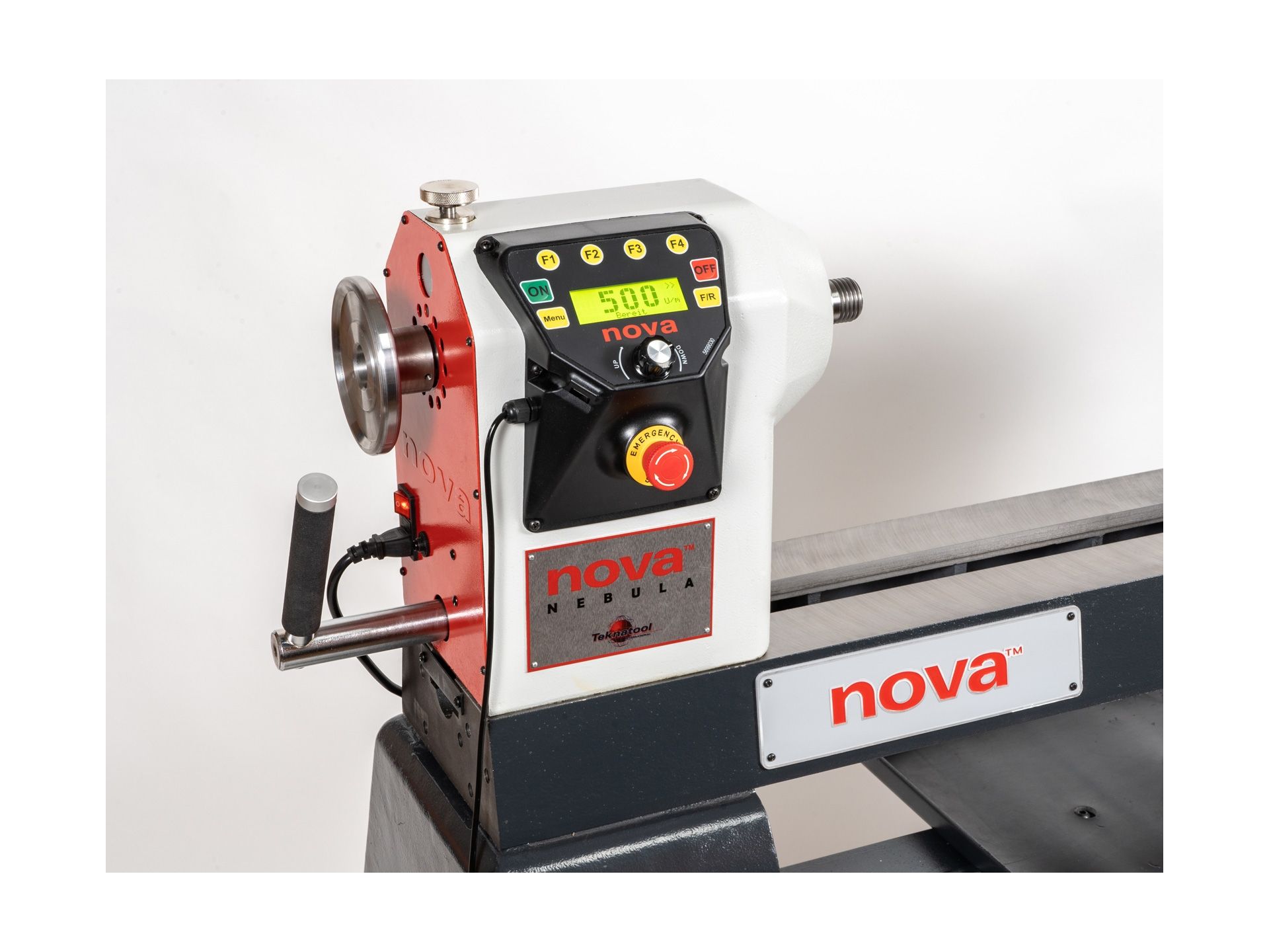 TEKNATOOL NOVA NEBULA 230 DVR Drechselmaschine mit schwenkbarem Kopf