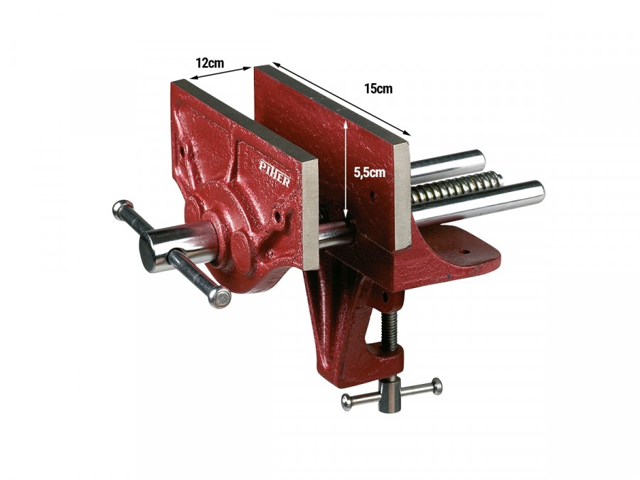PIHER Montageschraubstock mit Klemmspindel
