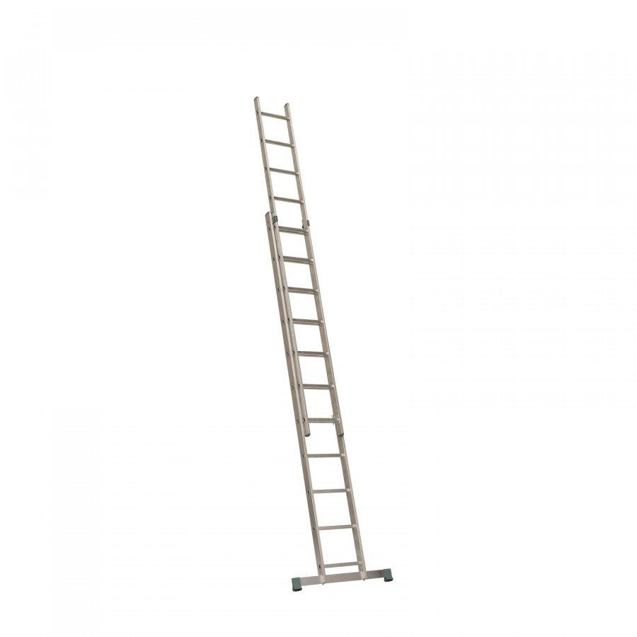 Aluminium Schiebeleiter 2x7 Sprossen max. Höhe bis 3,9 Meter