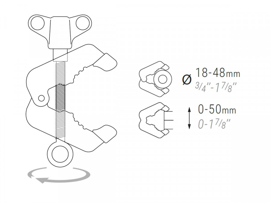 PIHER Greifzange mit Ring Multiclamp