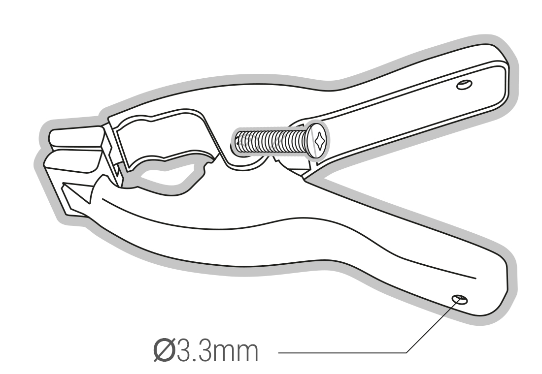 PIHER verstellbare Klemmzange bis 20kg Spannkraft Spannweite 3-5 cm