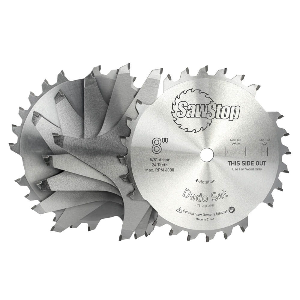 SAWSTOP PREMIUM DADO Sägeblätter 203 x 6,35 - 23, WZ24 für PCS