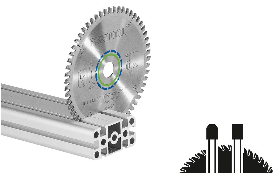 Festool Kreissägeblatt ALUMINIUM PLASTICS HW 210x2,4x30 TF72