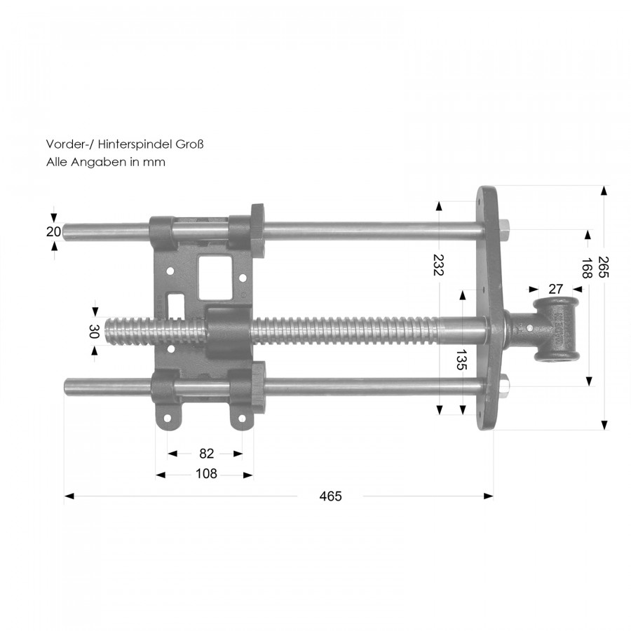 Zubehör Hobelbank - Quick Release Spindel