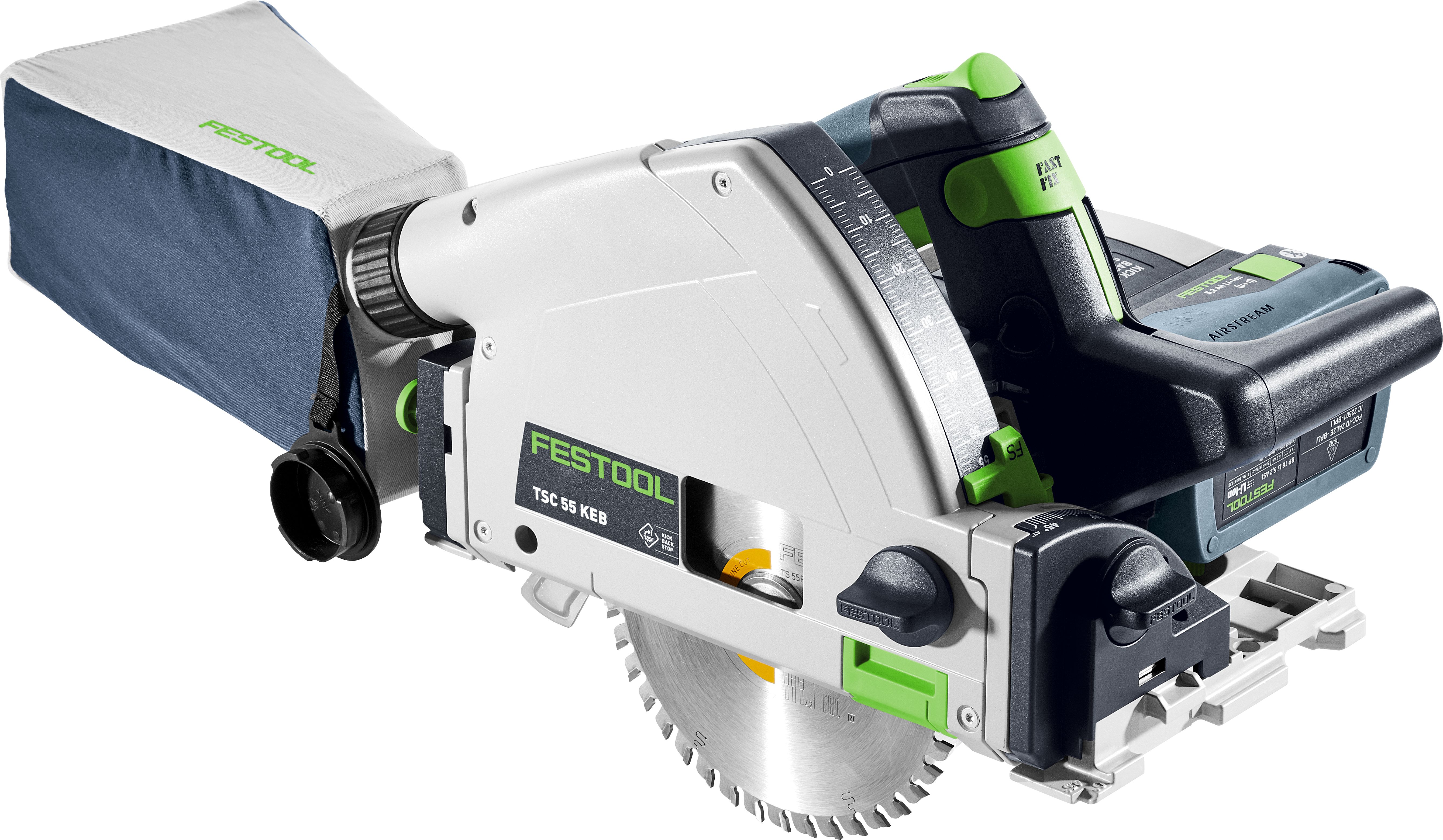 Festool Akku-Tauchsäge TSC 55 5,0 KEBI-Plus/XL + gratis Akkus