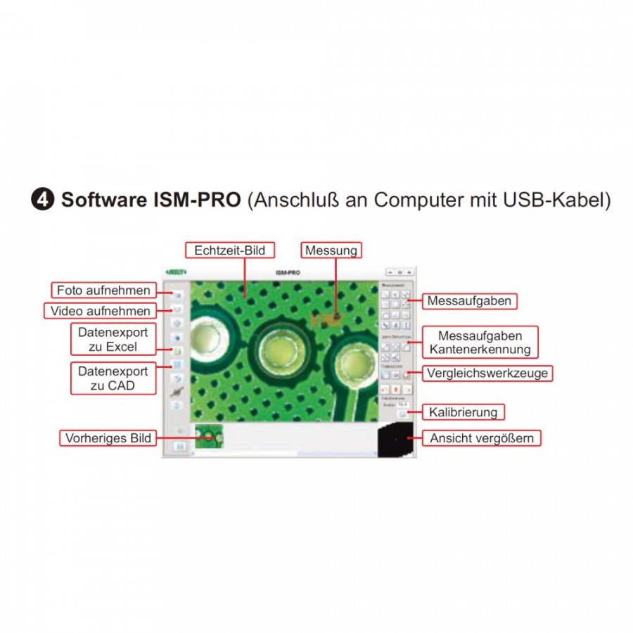 Insize Kabelloses Digital-Mikroskop (WiFi)