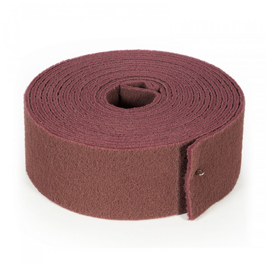 Schleifvlies Rolle fein 115 x 10 Meter Typ rot Korund Schleifvlies Rolle fein 115 x 10 Meter Typ rot Korund