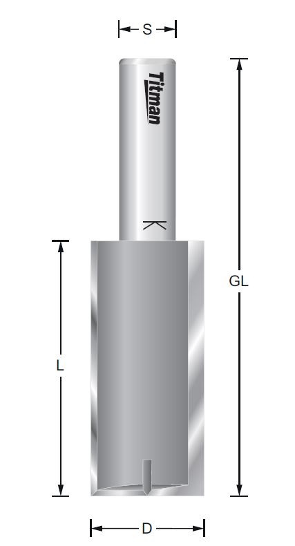 A-3 Nutfräser Zylinderschaft 10 mm mit HW Bohrschneide