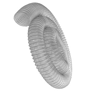 Absaugschlauch 80mm Länge 10m - Spiralschlauch für Absauganlagen
