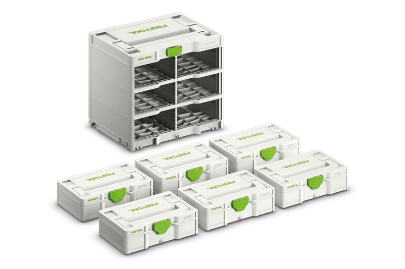 Festool Systainer³ Rack Organizer Set inkl. 6x SYS3 S 76 - 577816 Festool Systainer³ Rack Organizer Set inkl. 6x SYS3 S 76 - 577816