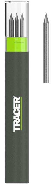 3 Ersatzminen mit Karbidspitze für Tracer Tieflochbleistift    