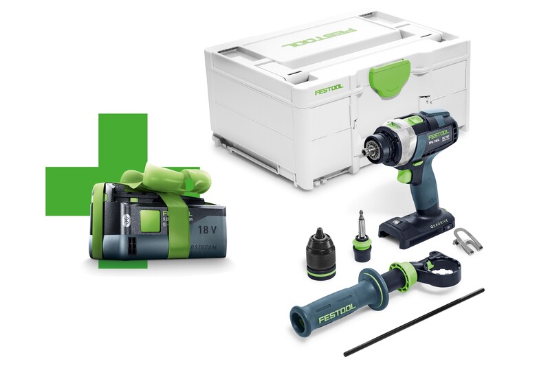 Festool Akku-Schlagbohrschrauber QUADRIVE TPC 18/4 I-Basic *AKTION Akku Gratis*