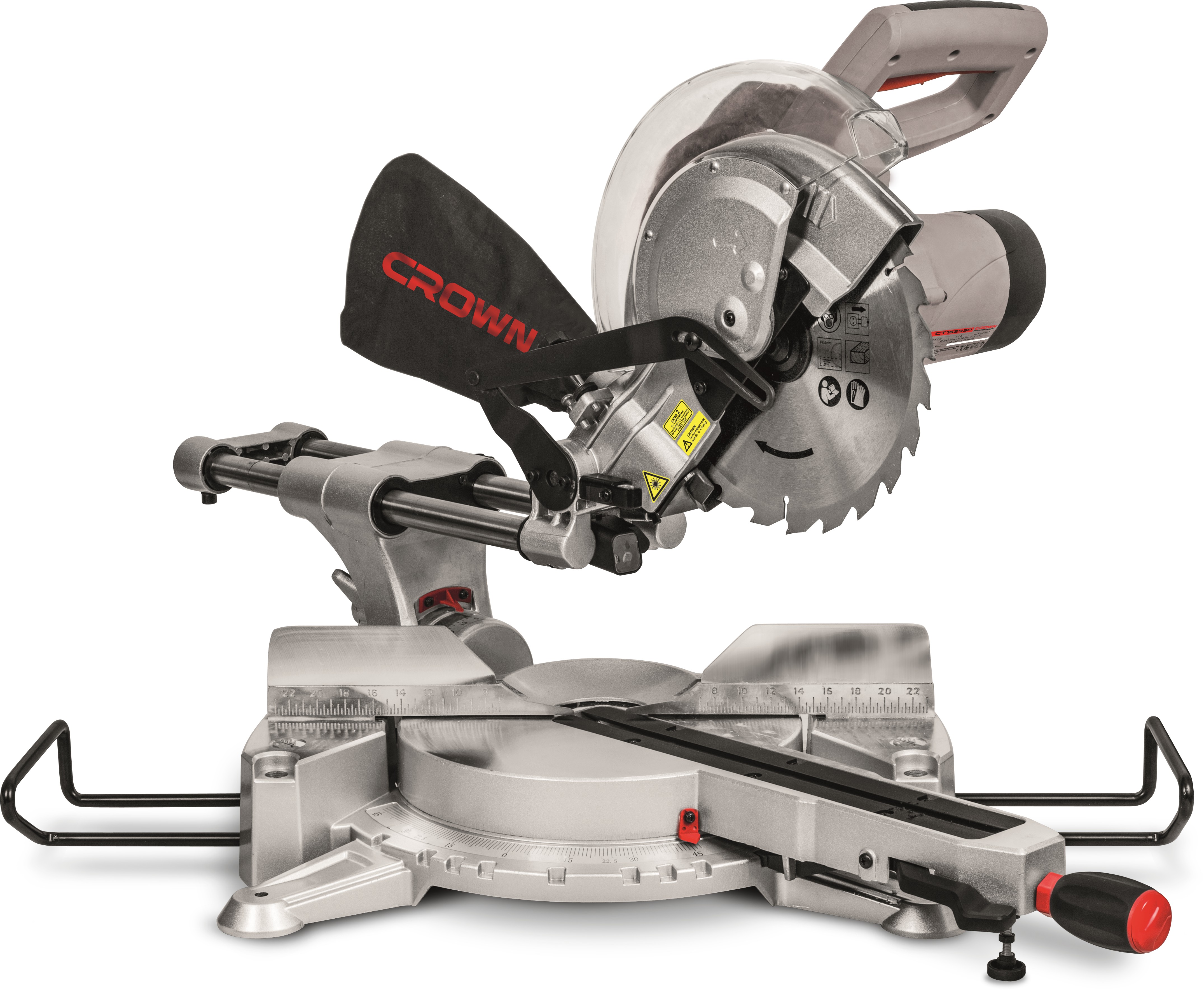 CROWN Kapp und Gehrungssäge mit Zugfunktion 1800 W 255 mm