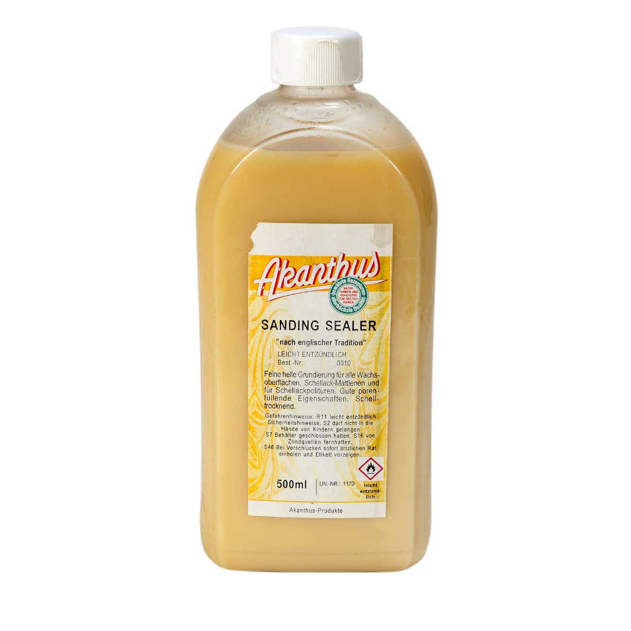 Akanthus Sanding Sealer, feine helle Grundierung - 500 ml Akanthus Sanding Sealer, feine helle Grundierung - 500 ml