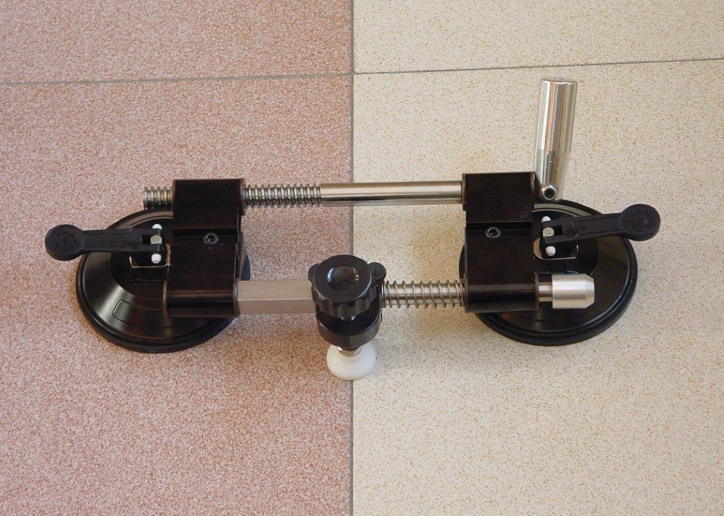PIHER Doppelsaugheber mit Ratschenmechanismus und Spindel Traglast bis zu 25 kg