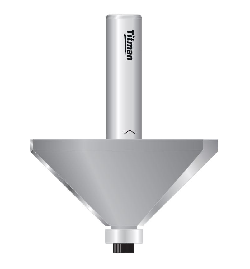 Fasefräser mit großem Durchmesser – S=12 D63 x 29 mm 45°