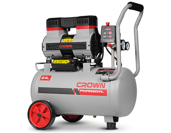 CROWN Luftkompressor 24l 8 bar