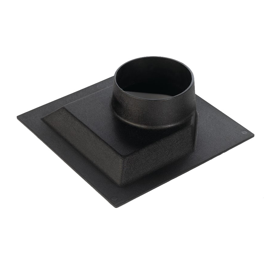 100 mm Absaughaube - Abmessung außen 210x210 mm