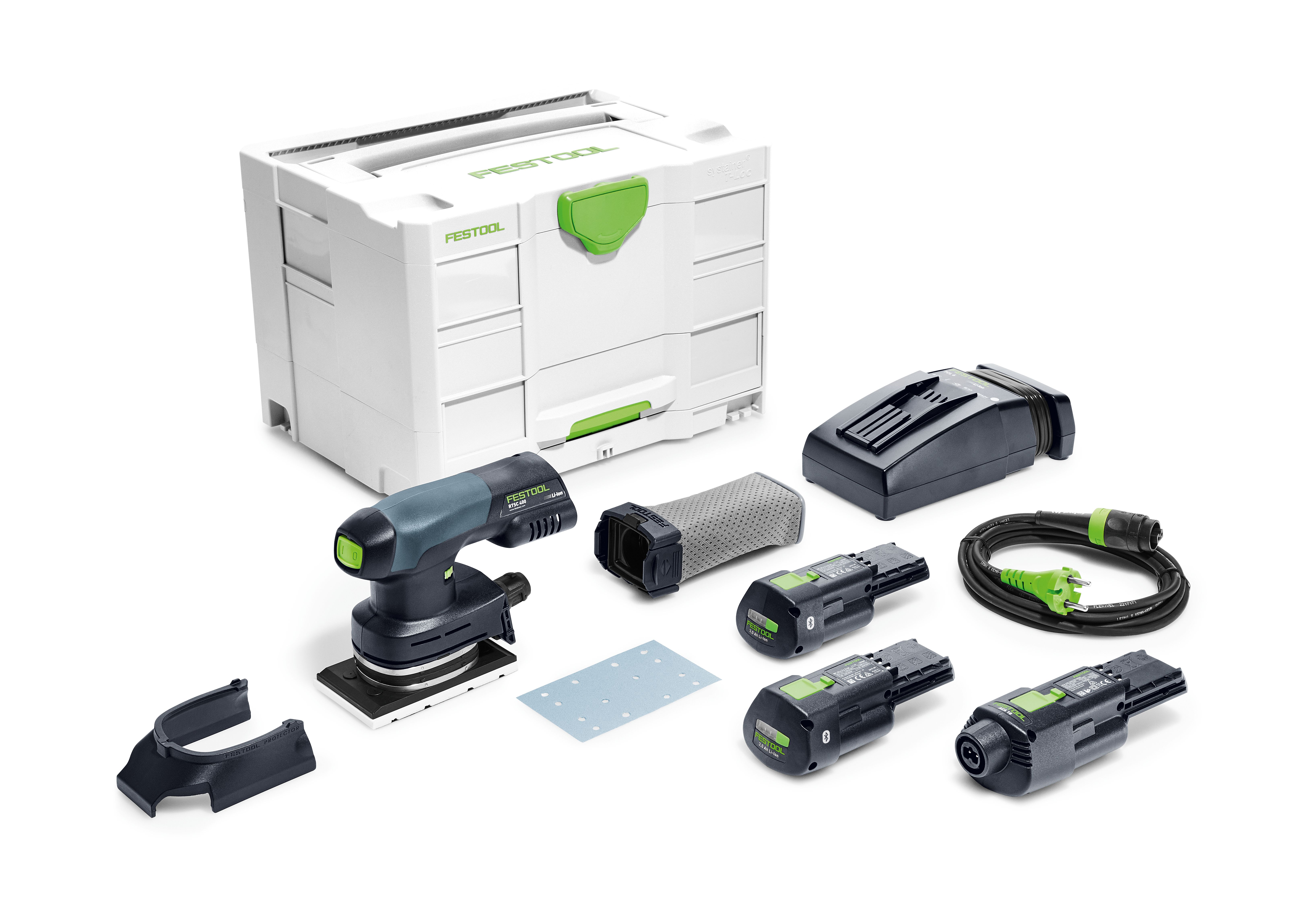 Festool Akku-Schleifmaschine RUTSCHER RTSC 400 3,0 I-Set