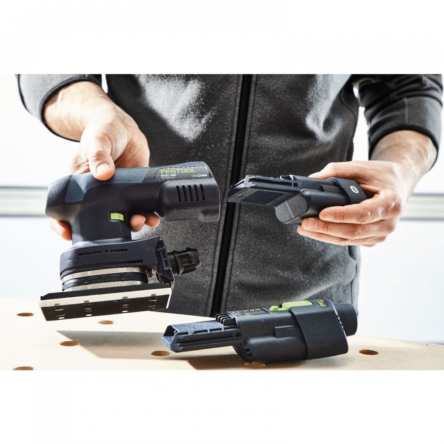 Festool Akku-Schleifmaschine RUTSCHER RTSC 400 Li 3,1 I-Set