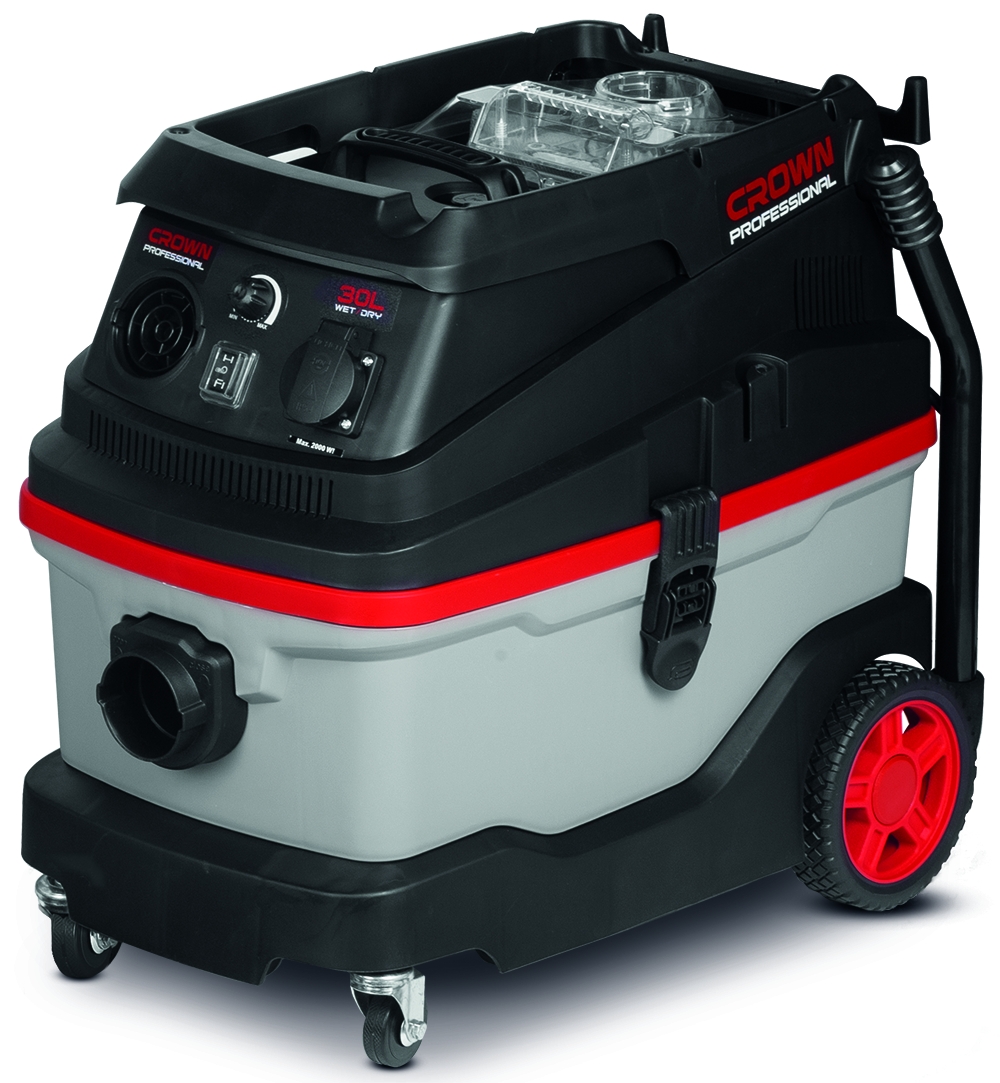 CROWN Nass und Trockensauger 2 in 1 Funktion 1600 W 30 L