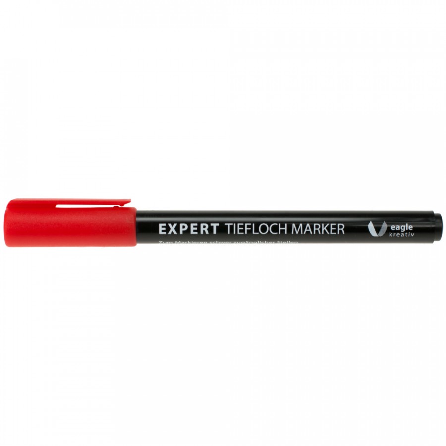 EXPERT Tieflochmarker Bohrloch Marker Rot 20 mm