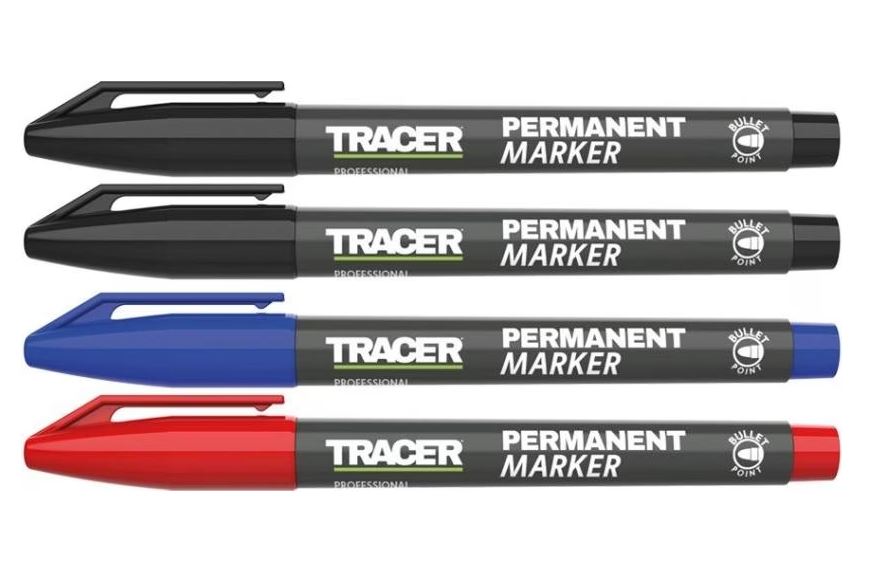 4 Permanentmarker in verschiedenen Farben 