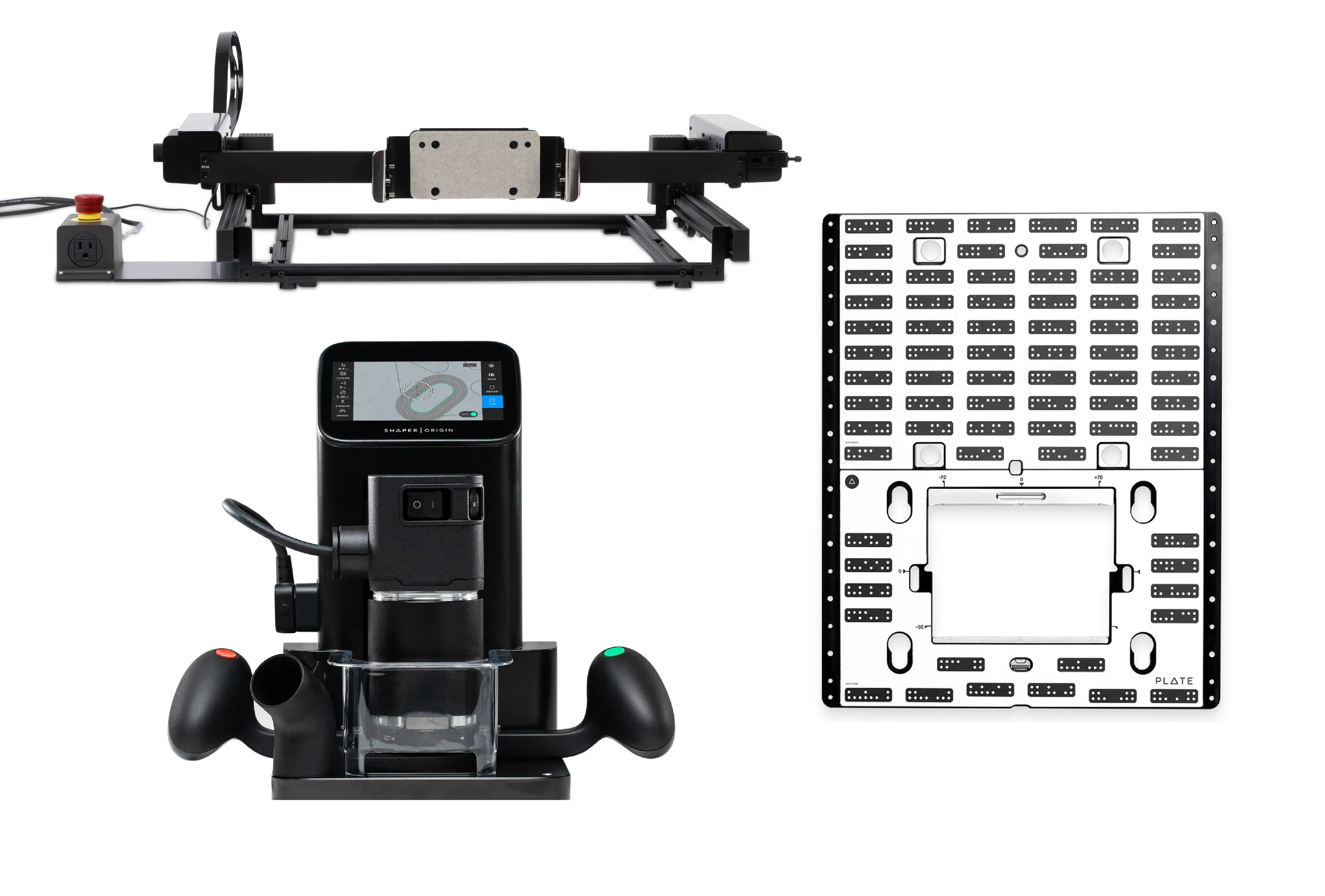 Shaper Origin handgeführte CNC Fräse + BenchPilot + Plate