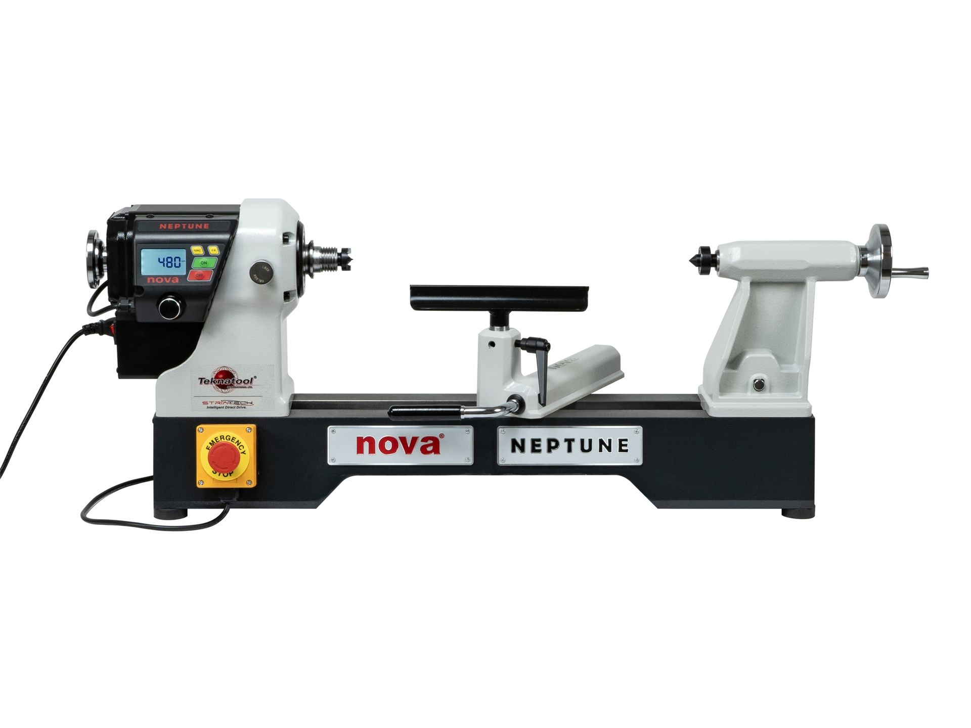 TEKNATOOL NOVA NEPTUNE 190 DVR Tischdrechselbank mit schwenkbarem Kopf