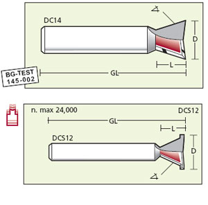 Zinkenfräser, Gratfräser HW Z=2