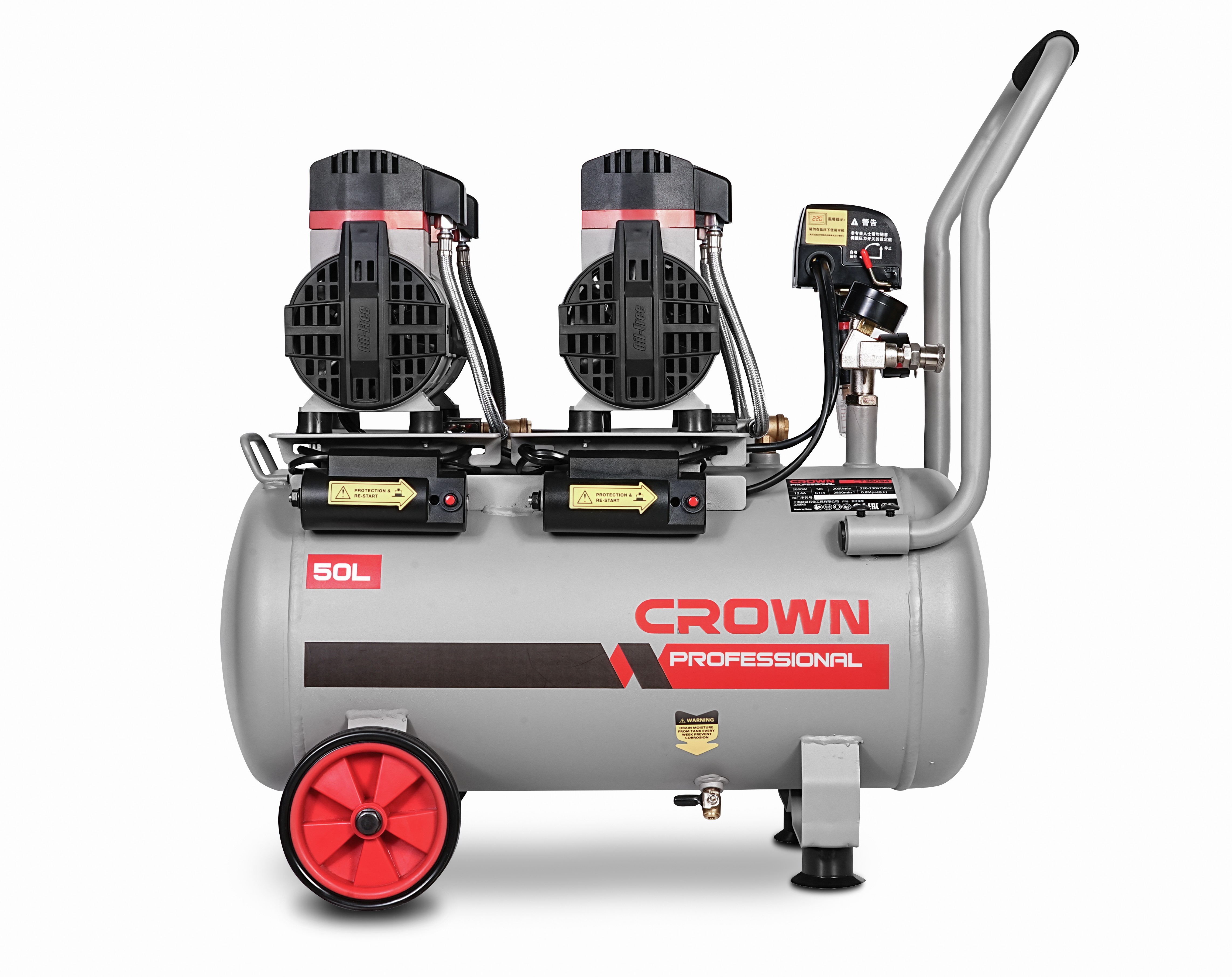 CROWN Luftkompressor 50l 8 bar