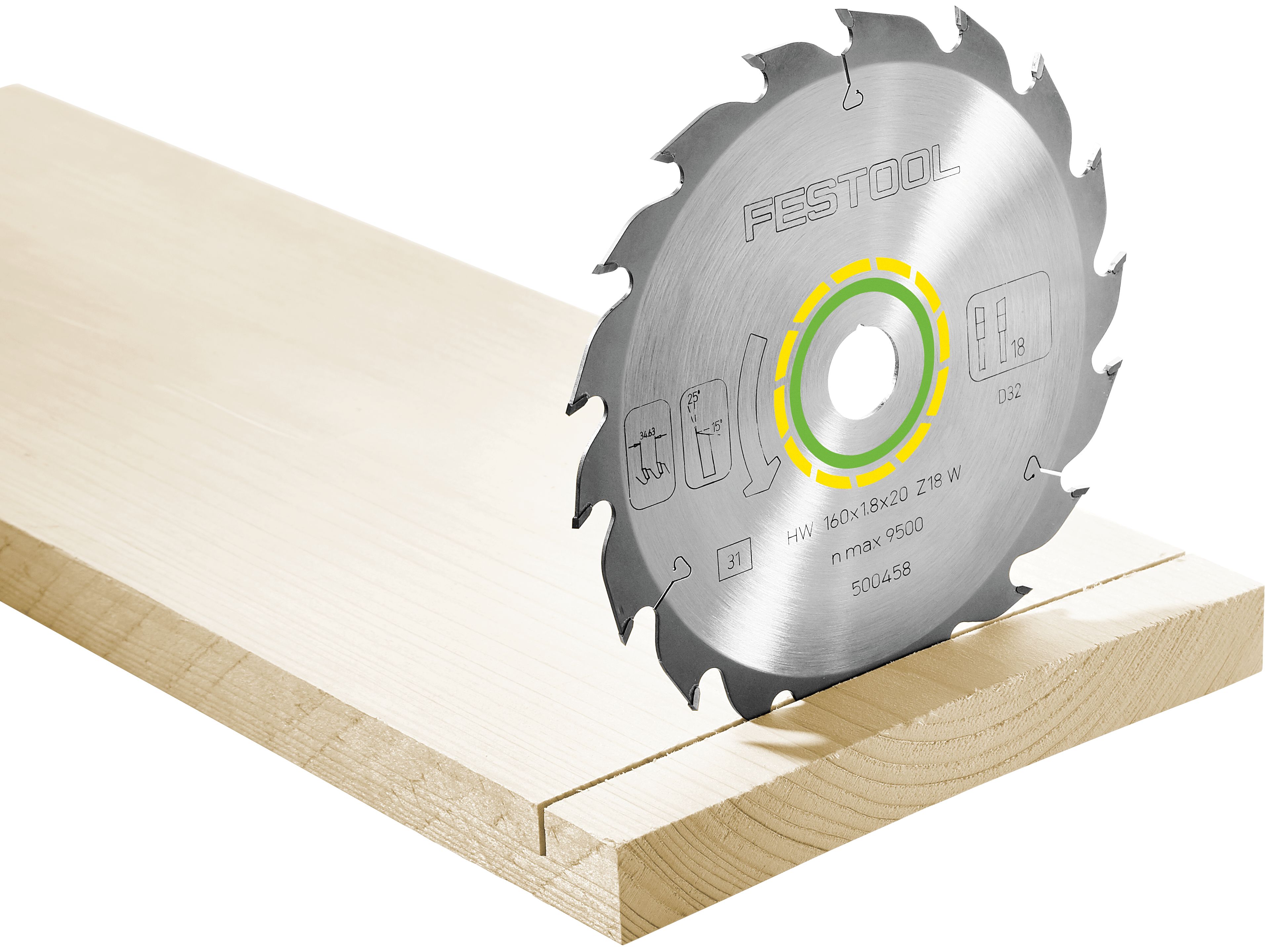 Festool Kreissägeblatt WOOD STANDARD HW 160x1,8x20 W18