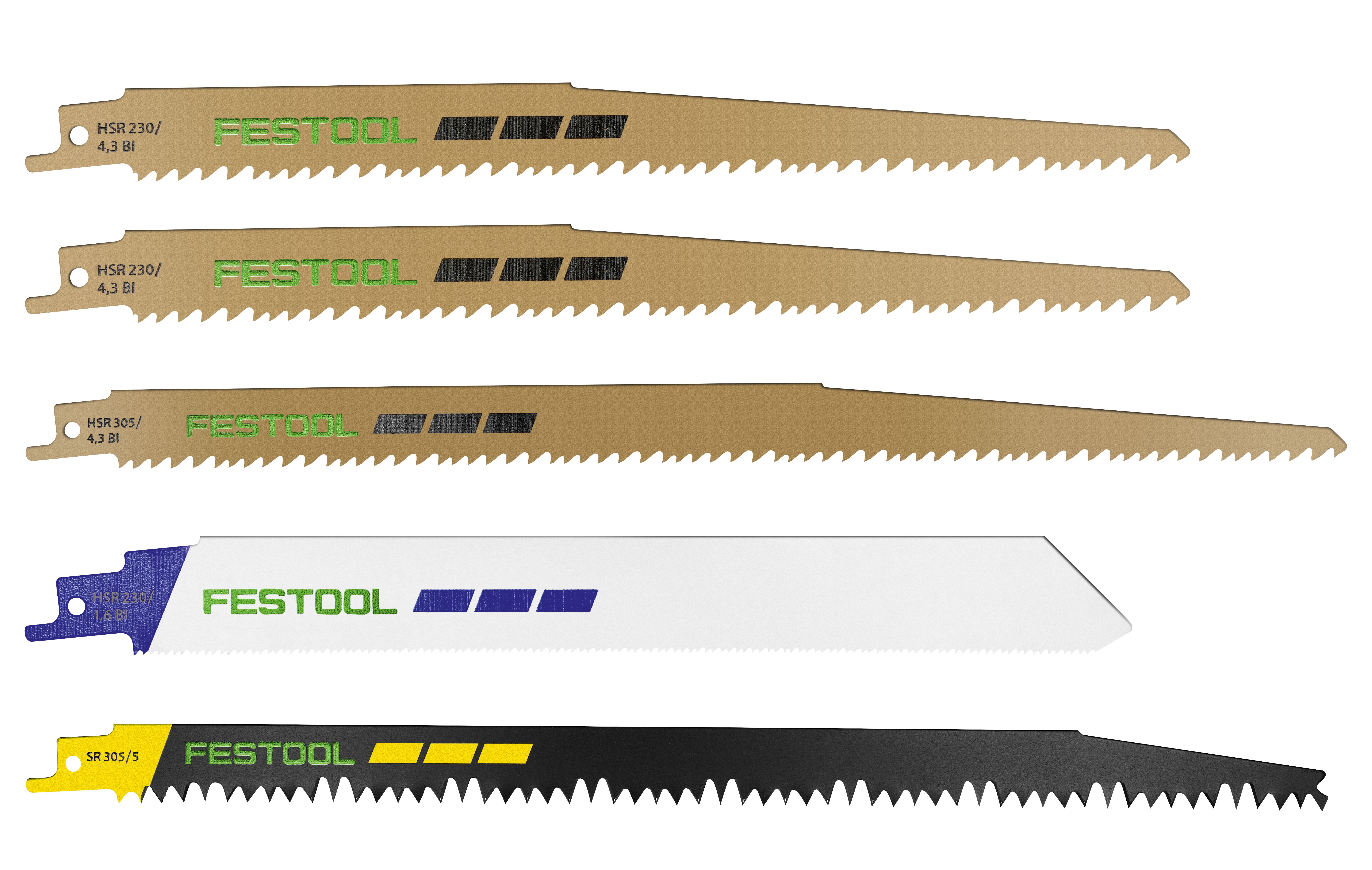 Zubehör Festool Säbelsägeblatt-Set RS-Sort/5