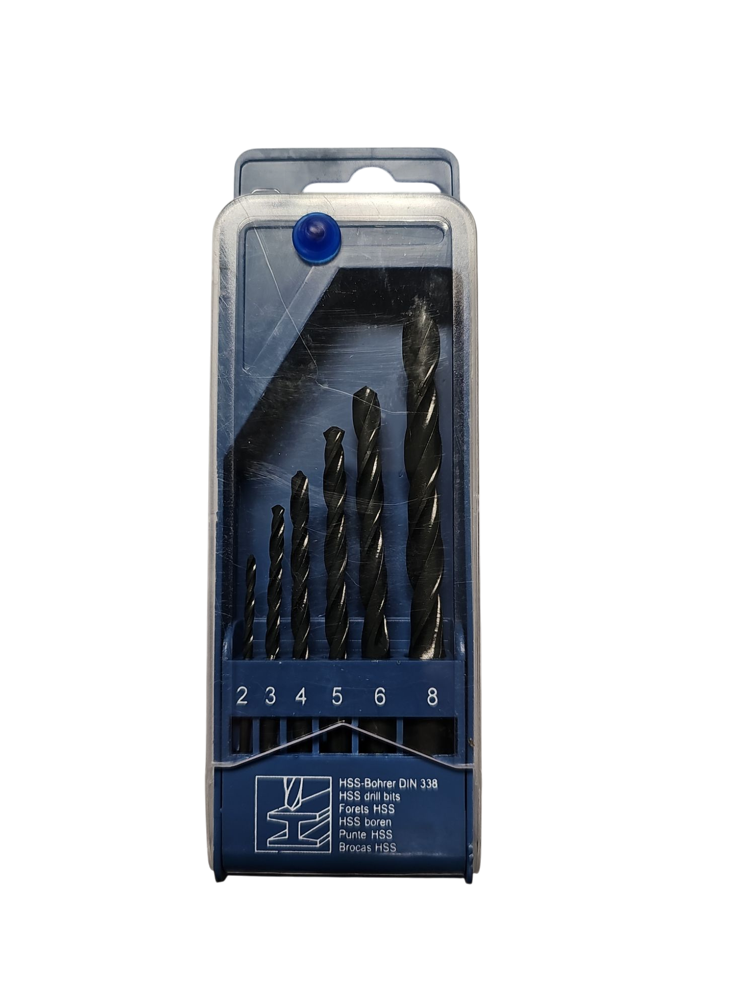 HSS-R Spiralbohrer DIN 338 RN 6-teilig rollgewalzt in Kunststoffkassette