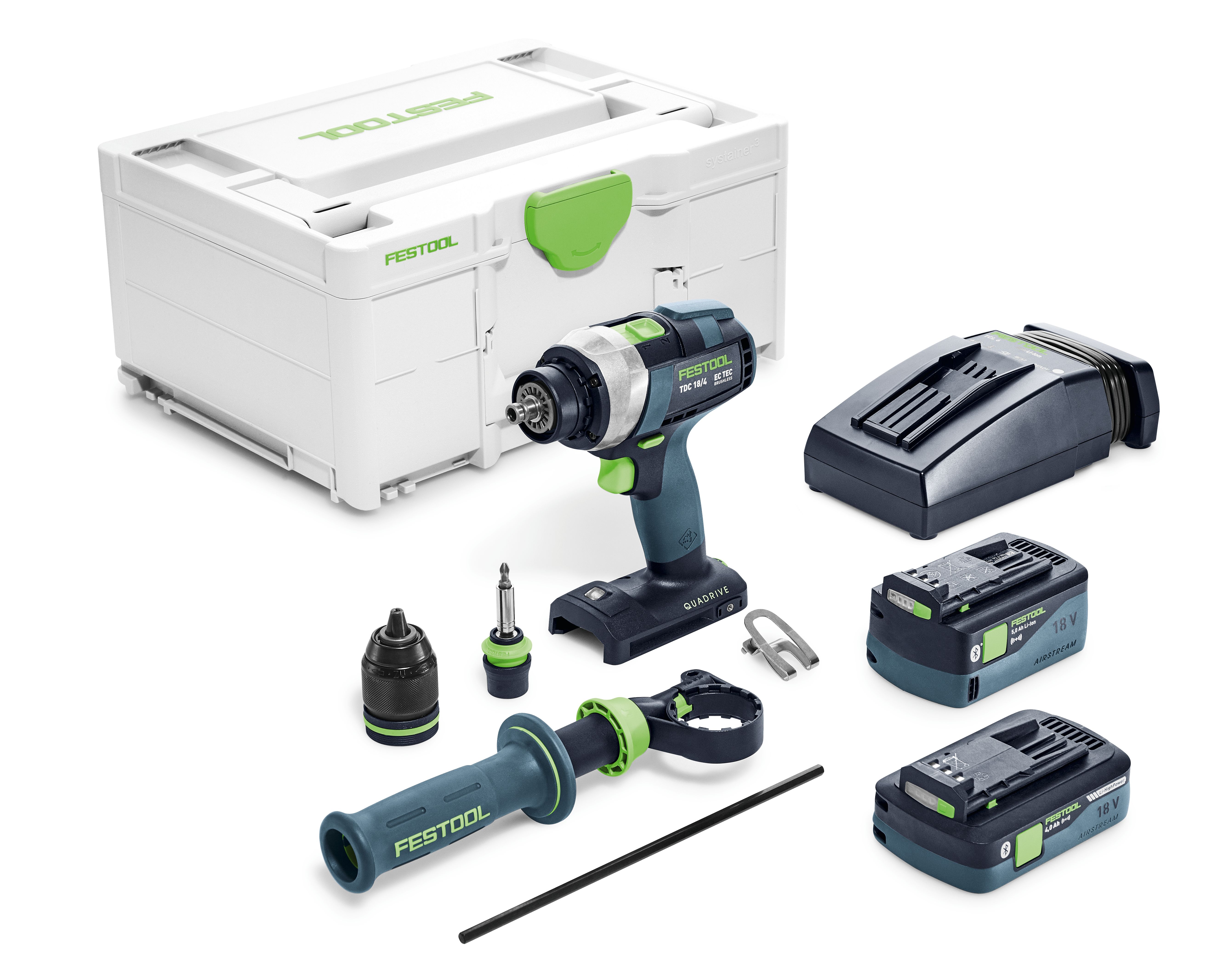 Festool Akku-Bohrschrauber QUADRIVE TDC 18/4 5,0/4,0 I-Plus