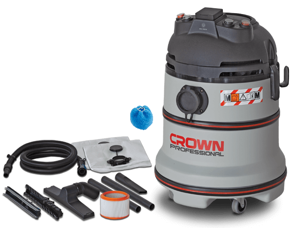 CROWN Nass und Trockensauger inkl. vollautomatische Filterreinigung 1200 W 35 L