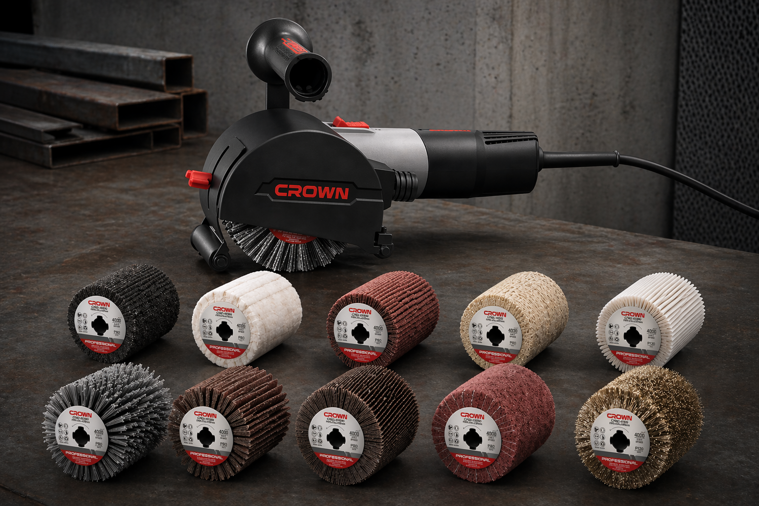 CROWN Poliermaschine 1400 W 110 mm