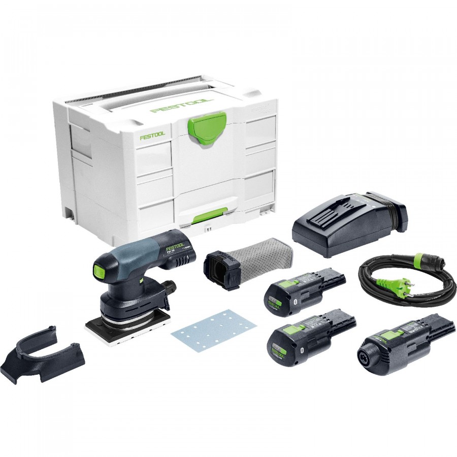 Festool Akku-Schleifmaschine RUTSCHER RTSC 400 Li 3,1 I-Set