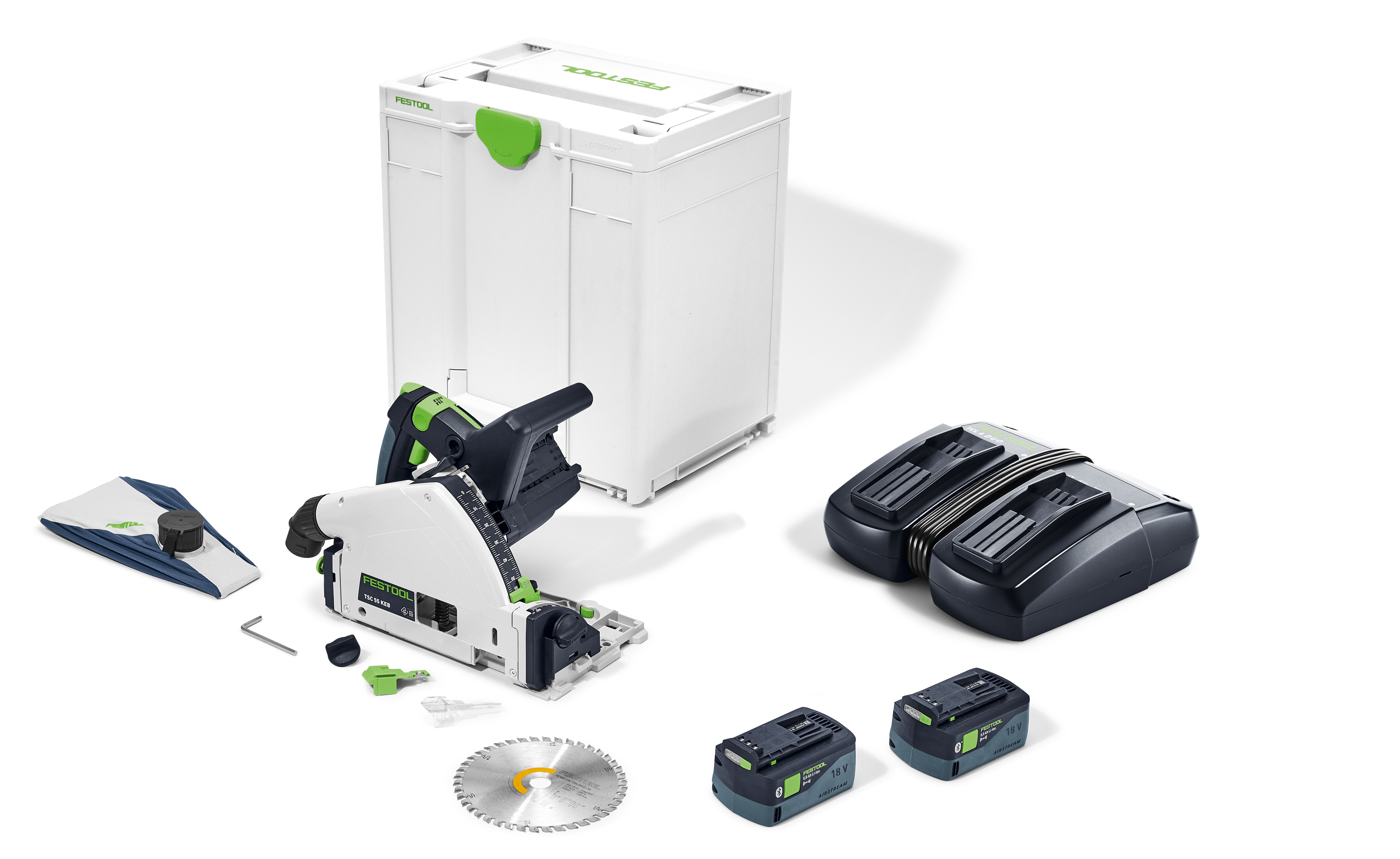 Festool Akku-Tauchsäge TSC 55 5,0 KEBI-Plus/XL + gratis Akkus