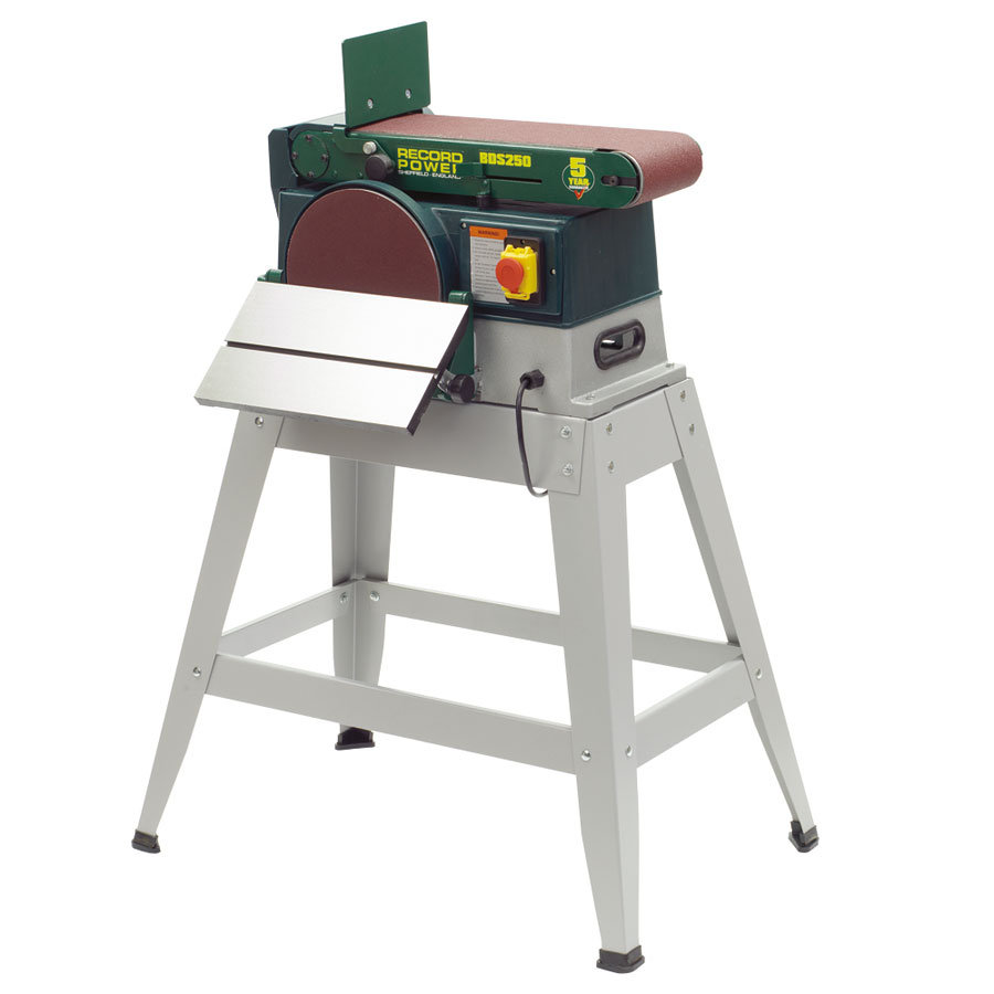 Kombinierter Bandschleifer Tellerschleifer Record Power - BDS 250 * B-ware*
