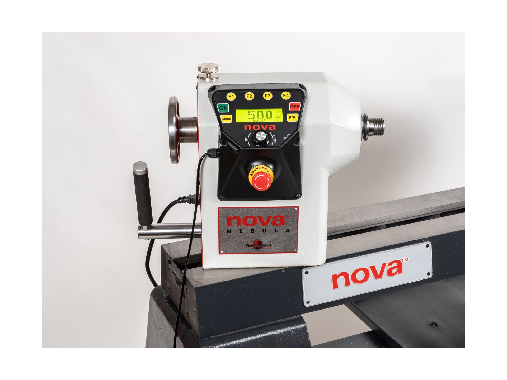 TEKNATOOL NOVA NEBULA 230 DVR Drechselmaschine mit schwenkbarem Kopf