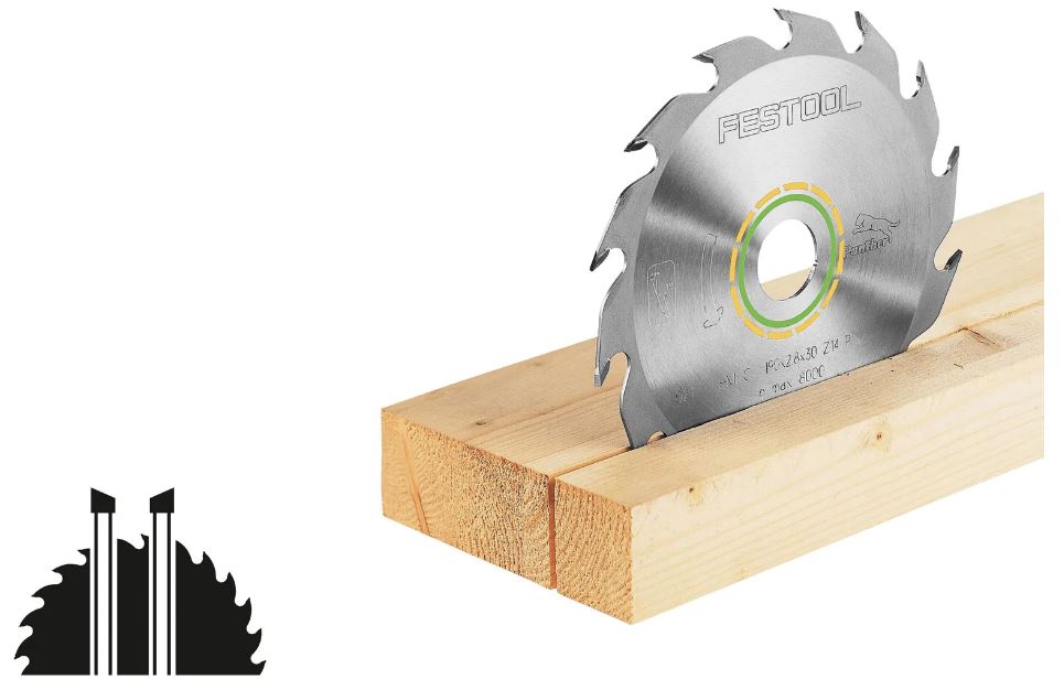 Festool Kreissägeblatt WOOD RIP CUT HW 225x2,6x30 PW18