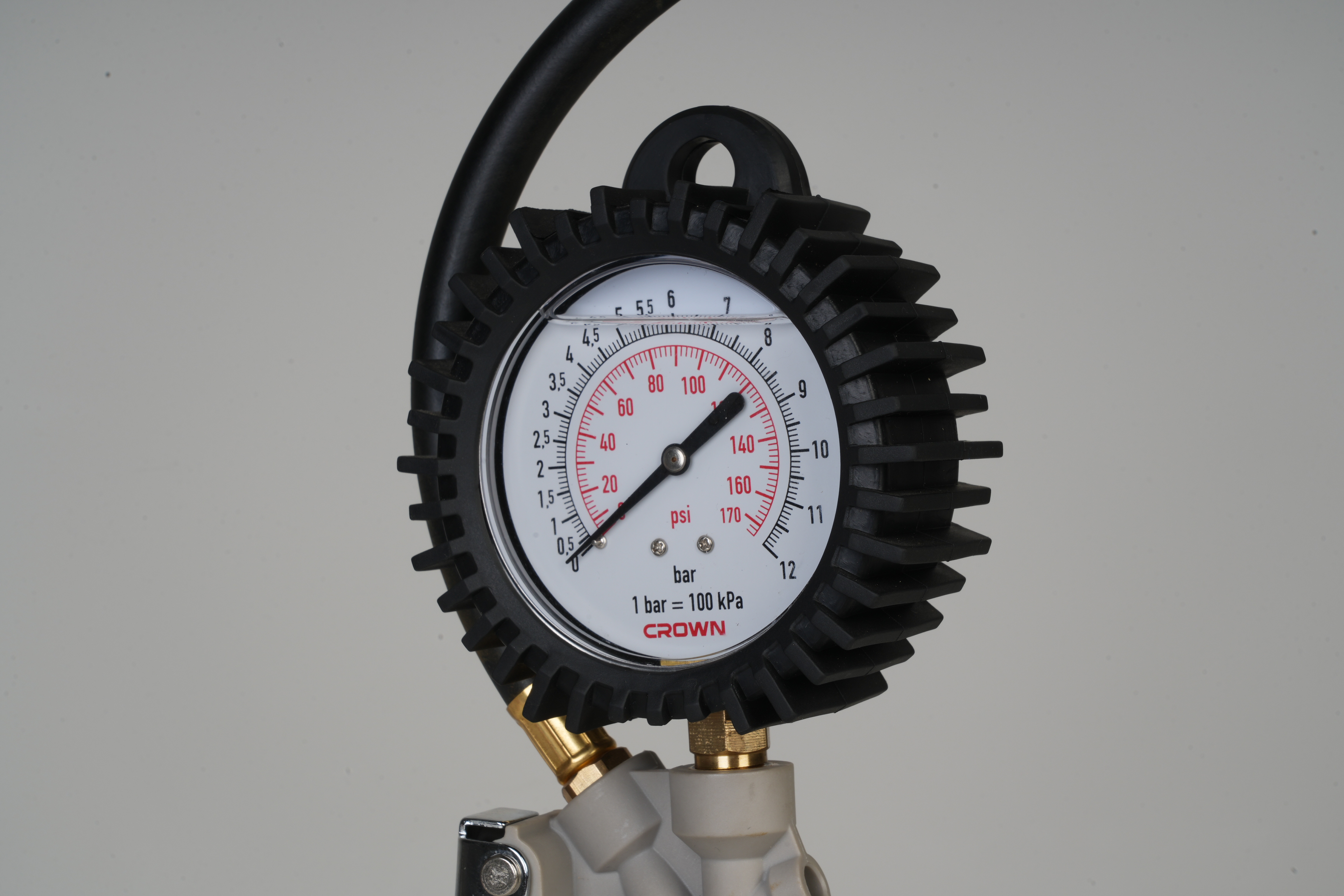 CROWN Reifendruckpistole mit Manometer