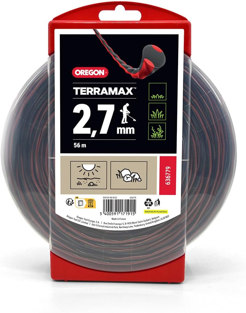 TerraMax Mähfaden / Trimmerfaden - trockene Bedingungen, felsiges Gelände