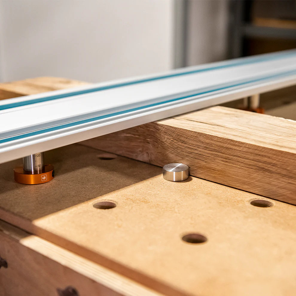 UJK Bankhaken mit Führungsschienenbefestigung ø20mm höhenverstellbar - Makita - 2er Set