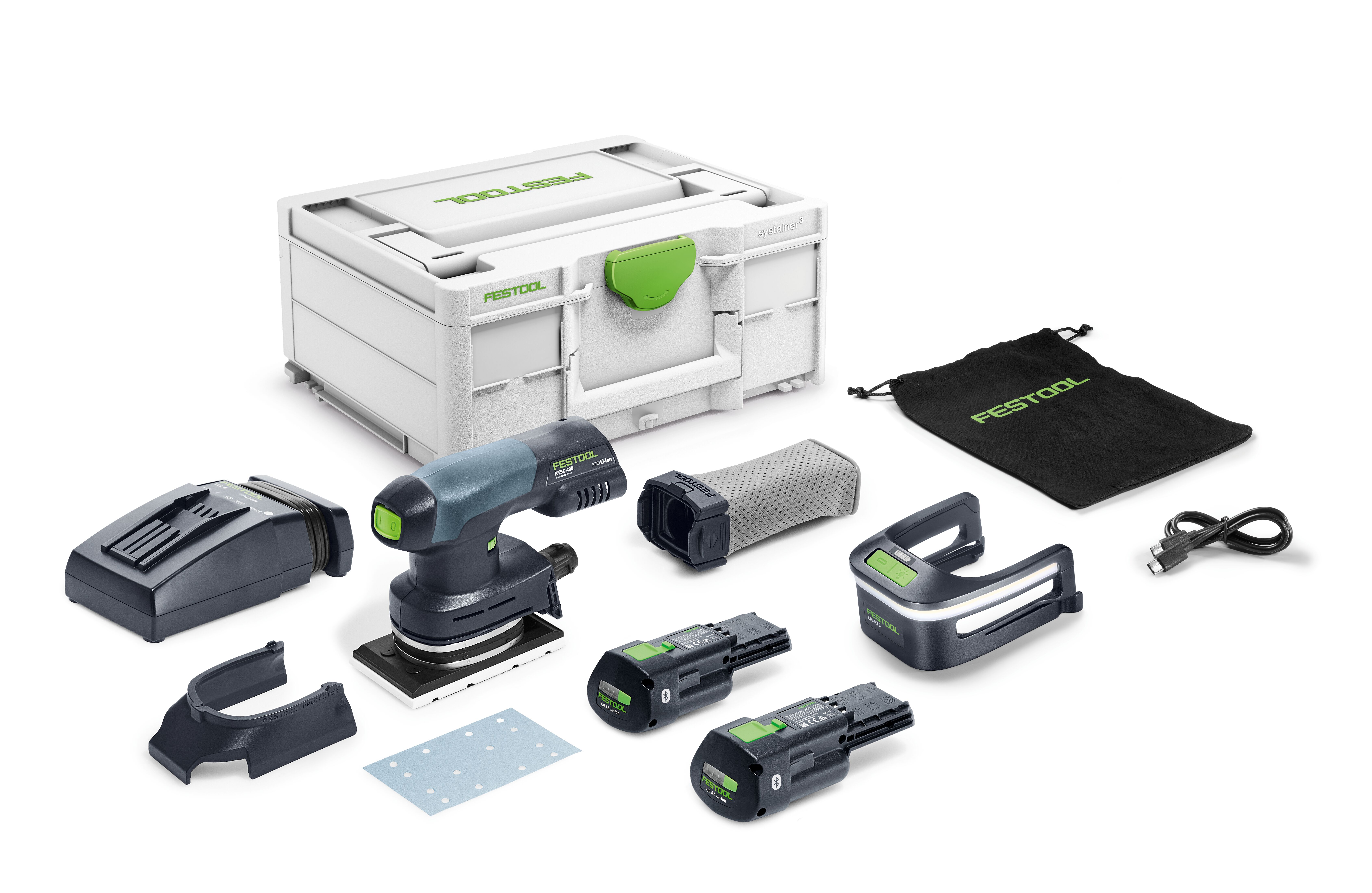 Festool Akku-Schleifmaschine RUTSCHER RTSC 400 3,0 I-Plus 