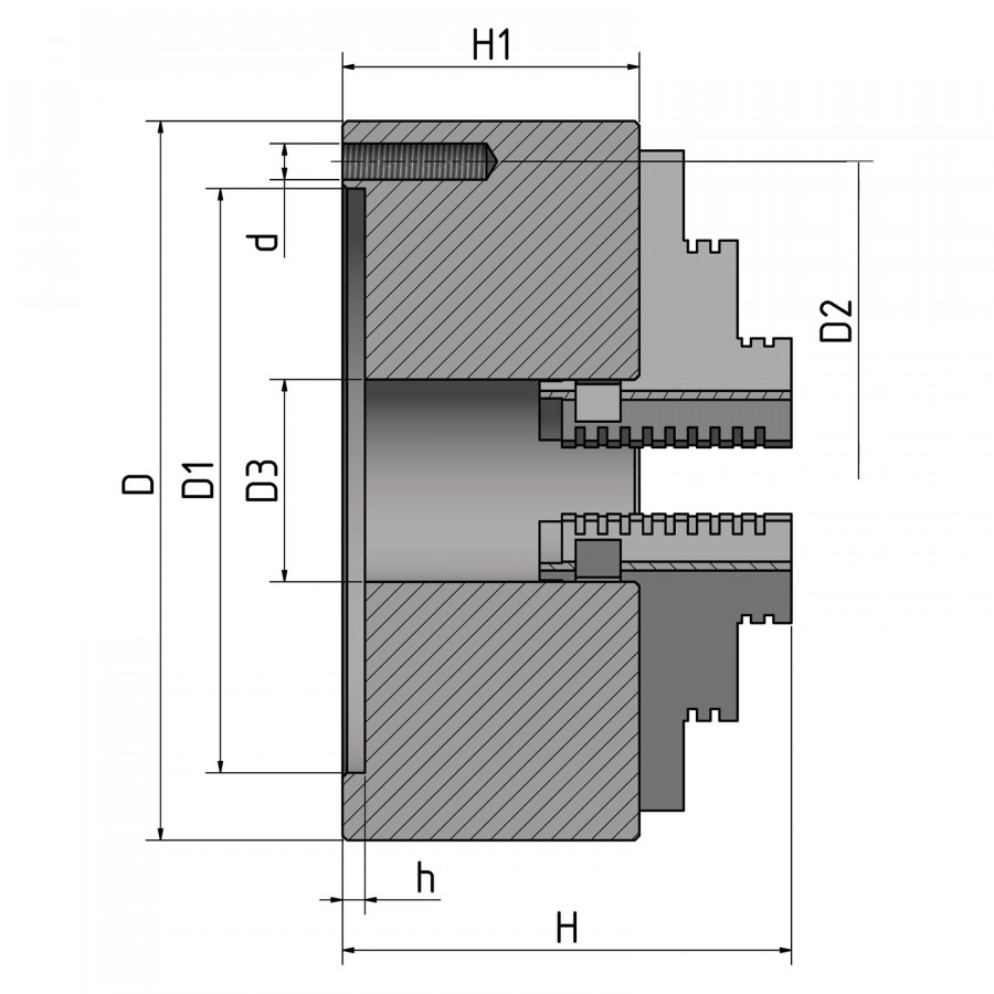 4-Backendrehfutter 080mm einzeln spannend