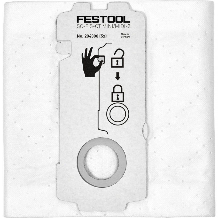 Zubehör Festool SELFCLEAN Filtersack SC-FIS-CT MINI/MIDI-2/5/CT15